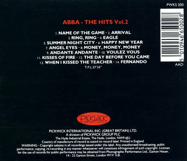 ABBA – The Hits Box Europop Disco Used Music CDs 3xCD 1992 UK
