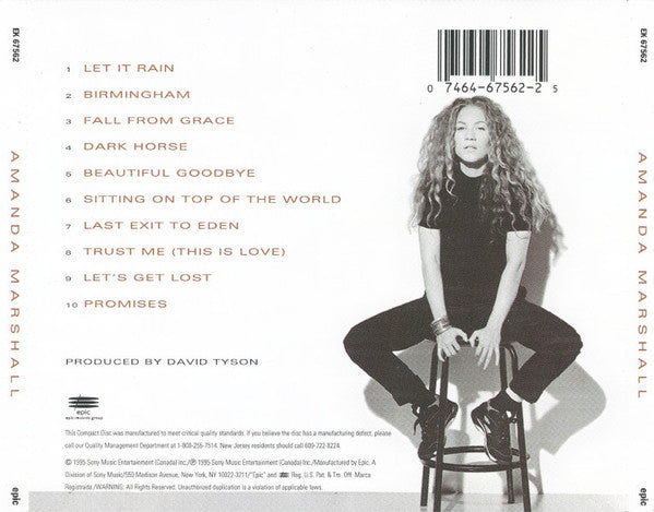 Amanda Marshall – Amanda Marshall Used CD's for Sale Online 1996 US