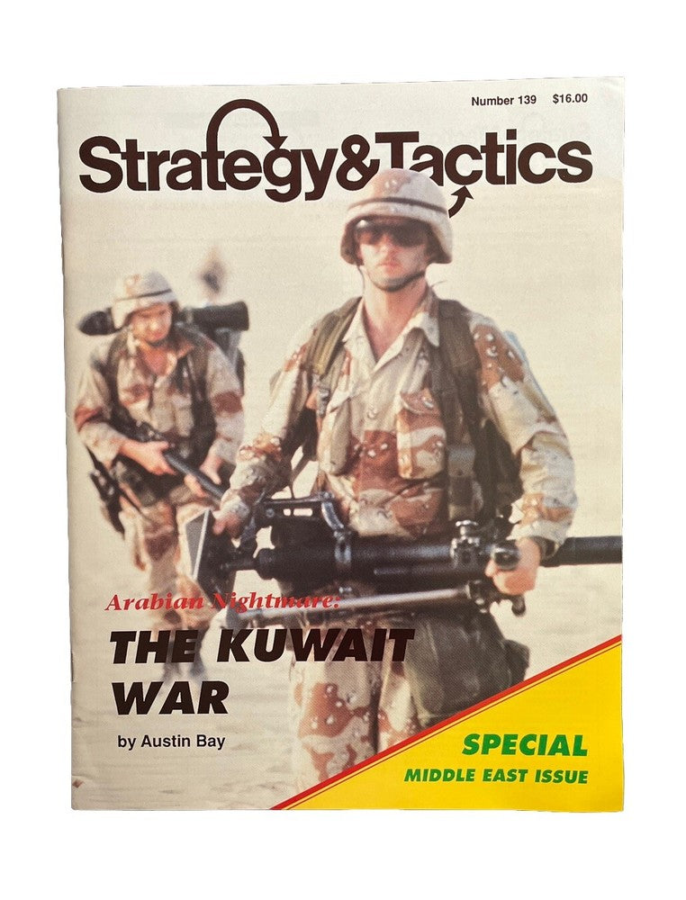 Strategy & Tactics Historical Combat Wargame Magazine #139 1990 The Kuwait War