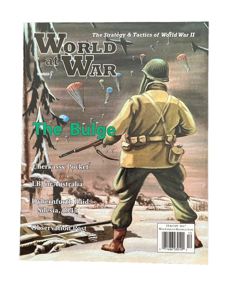 World At War Magazine #3 With Military History Board Game - The Bulge