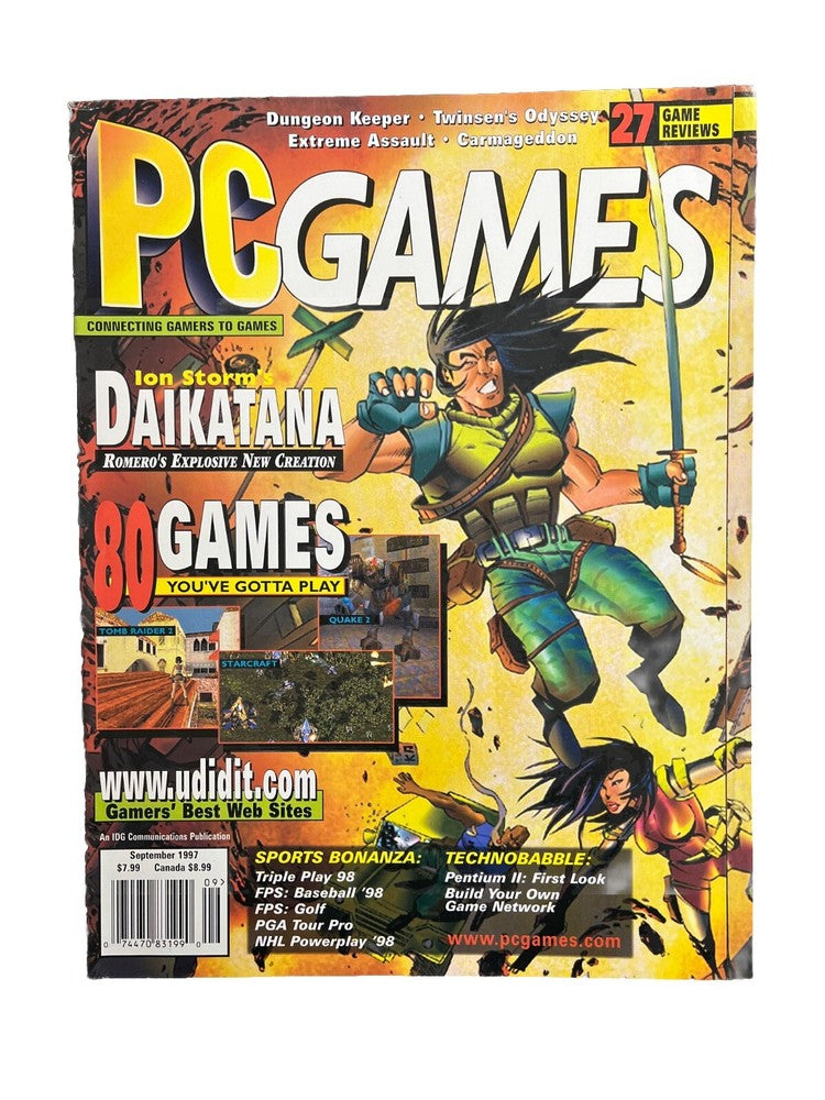 Vintage PC Games Computer Game Magazine Vol.4 No.7 1997 Ion Storm’s Daikatana
