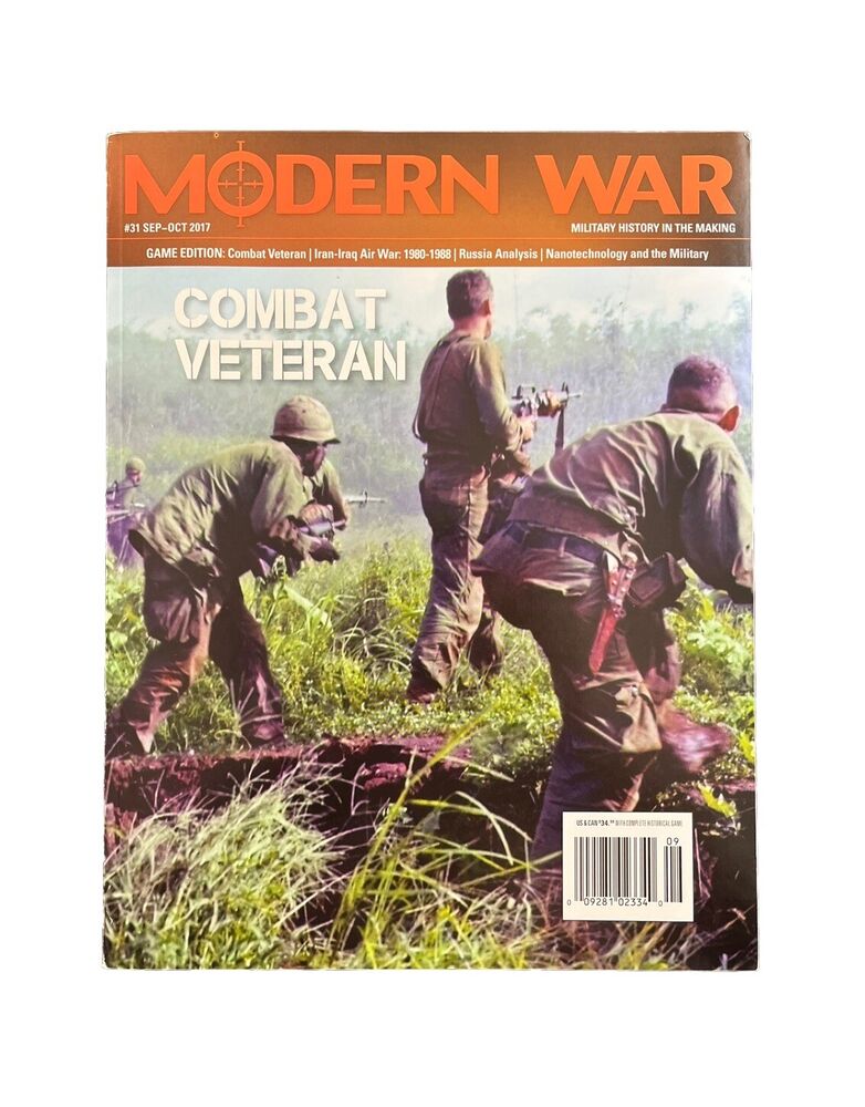 Modern War Magazine #31 With Historical Military War Board Game - Combat Veteran