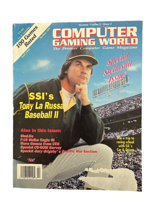Vintage Computer Gaming World Magazine #105 1993 SSI’s Tony La Russa Baseball II