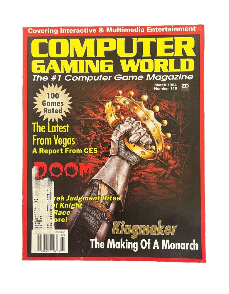 Vintage Computer Gaming World Magazine #116 Kingmaker The Making Of A Monarch