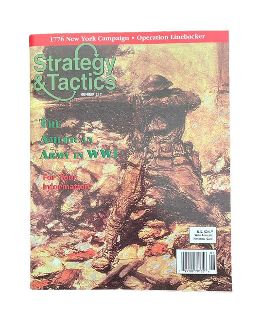 Strategy & Tactic Wargame Magazine #217 The American Army In WWI The Lost Battal