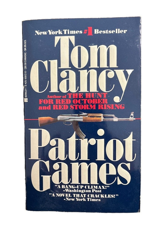 Vintage Collectable Book Patriot Games by Tom Clancy