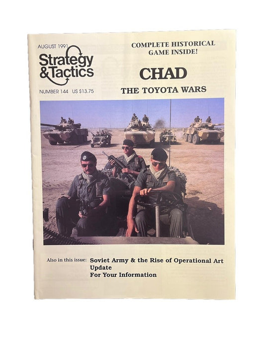 Strategy & Tactics Combat Wargame Magazine #144 1991 Chad The Toyota Wars