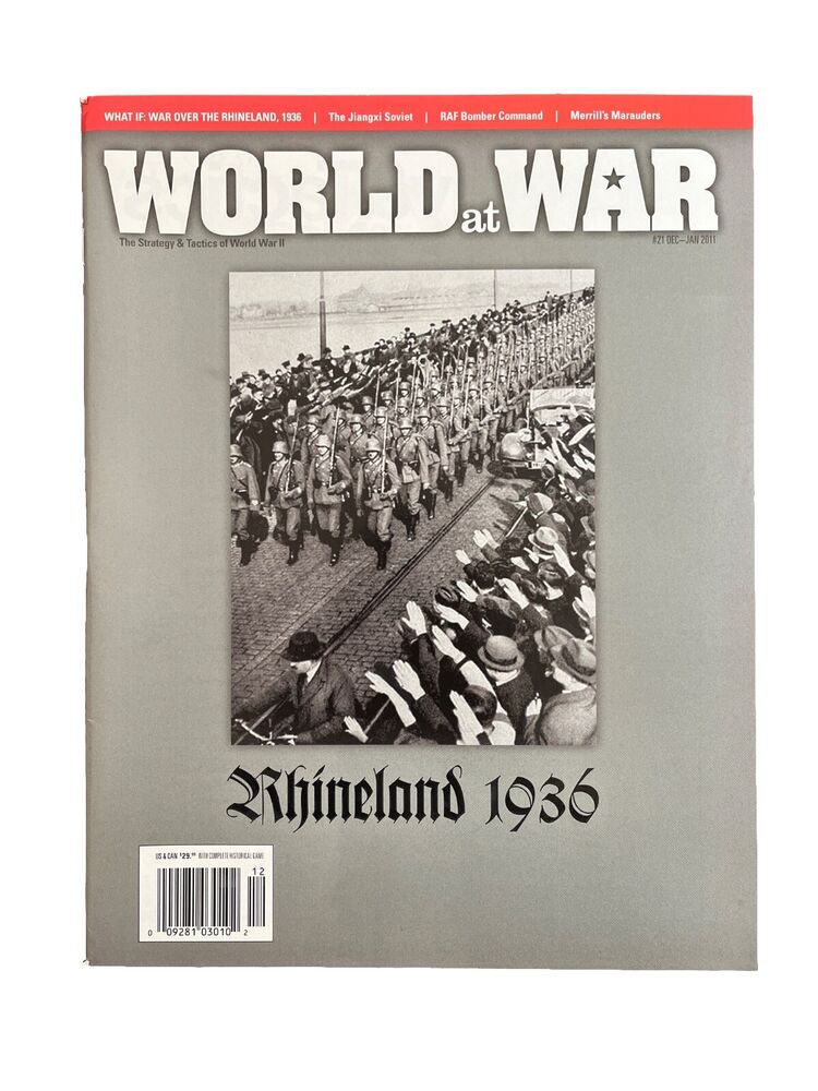 World At War Magazine #21 With Military History Wargame - The Rhineland War 1936