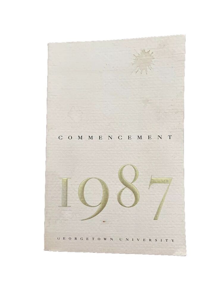 1987 Georgetown University Commencement Program