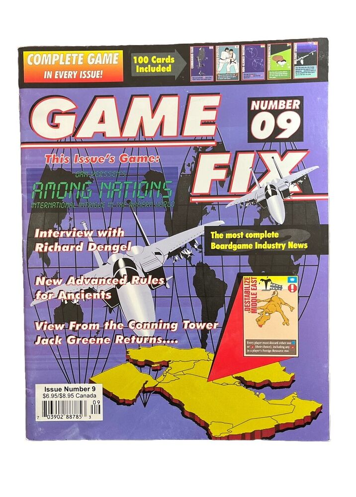 Collectable Vintage GameFix Wargame Magazine #9 - Among Nations