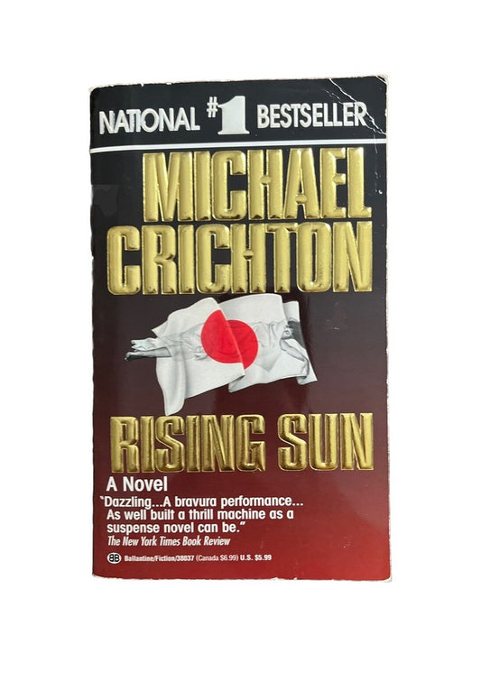 Suspense Novel Books Rising Sun - Michael Crichton (1993, Paperback)
