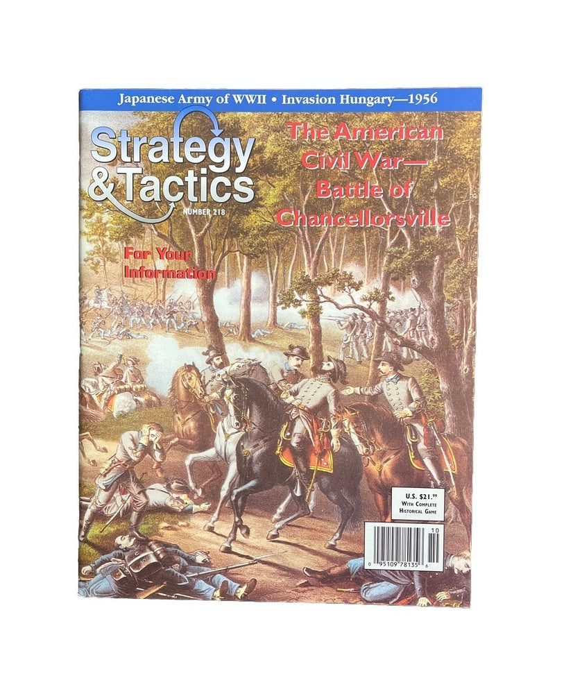 Strategy & Tactics Magazine #218 American Civil War Battle Of Chancellorsville
