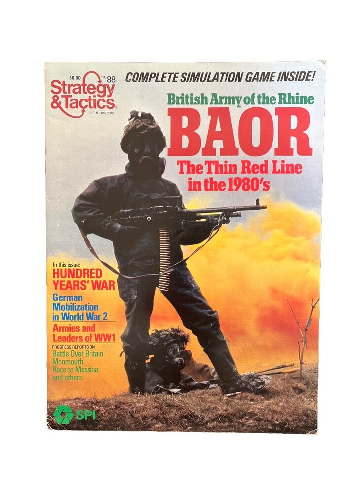 Collectable Vintage SPI Strategy & Tactics Wargaming Magazine #88 - Baor