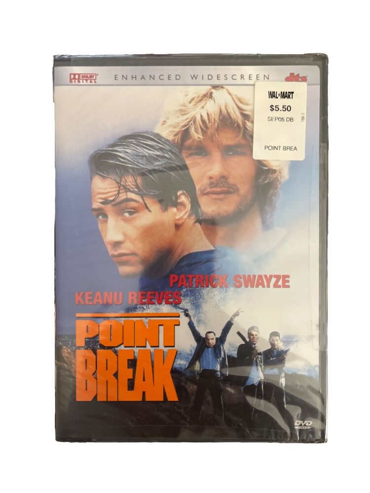 Vintage Collectable Adventure Movie Point Break (DVD, 2001) Swayze Reeves