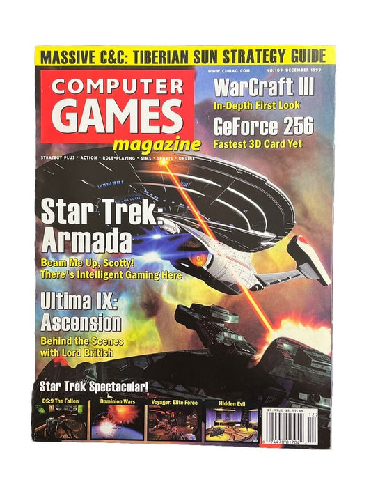 Vintage Collectable Computer Games Magazine #109 December 1999 Star Trek: Armada