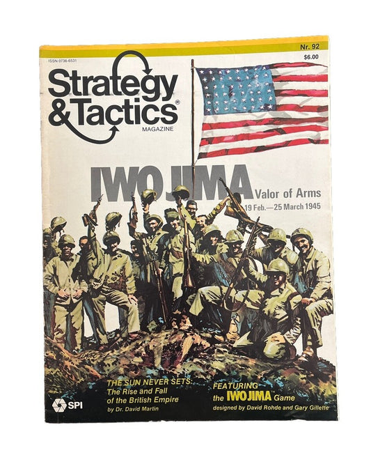 Strategy & Tactics Historical Wargame Magazine #92 1983 IWO JIMA: Valor Of Arms