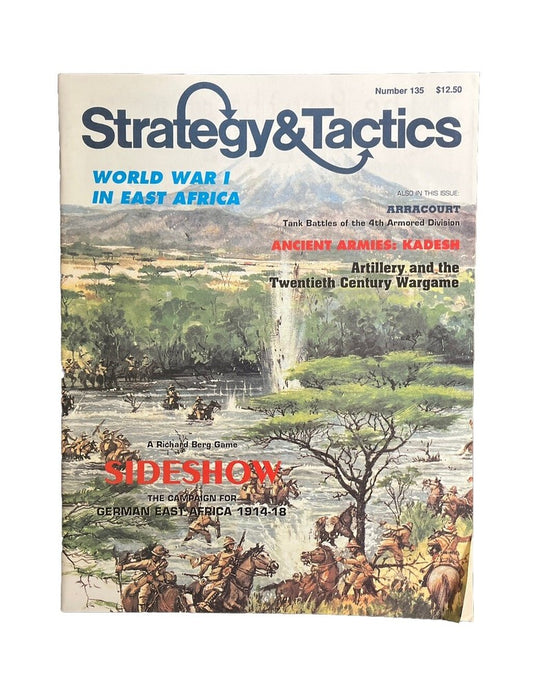 Strategy & Tactics Combat Wargame Magazine #135 Sideshow German East Africa 1914