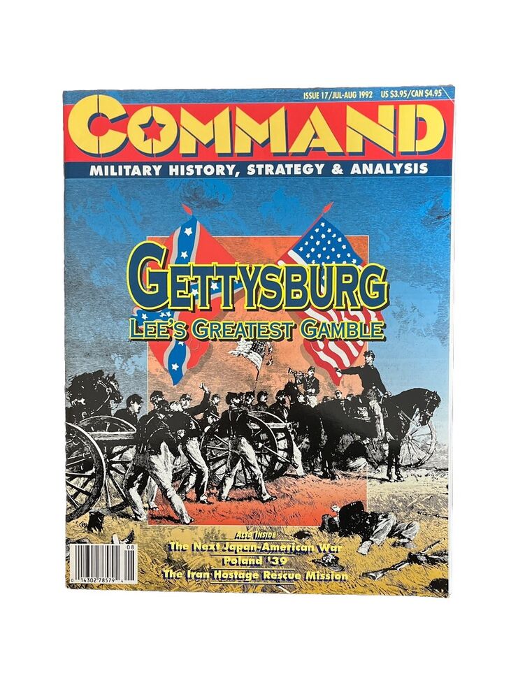 XTR Vintage Collectable Command Wargame Magazine #17 Jul-Aug 1992 - Gettysburg