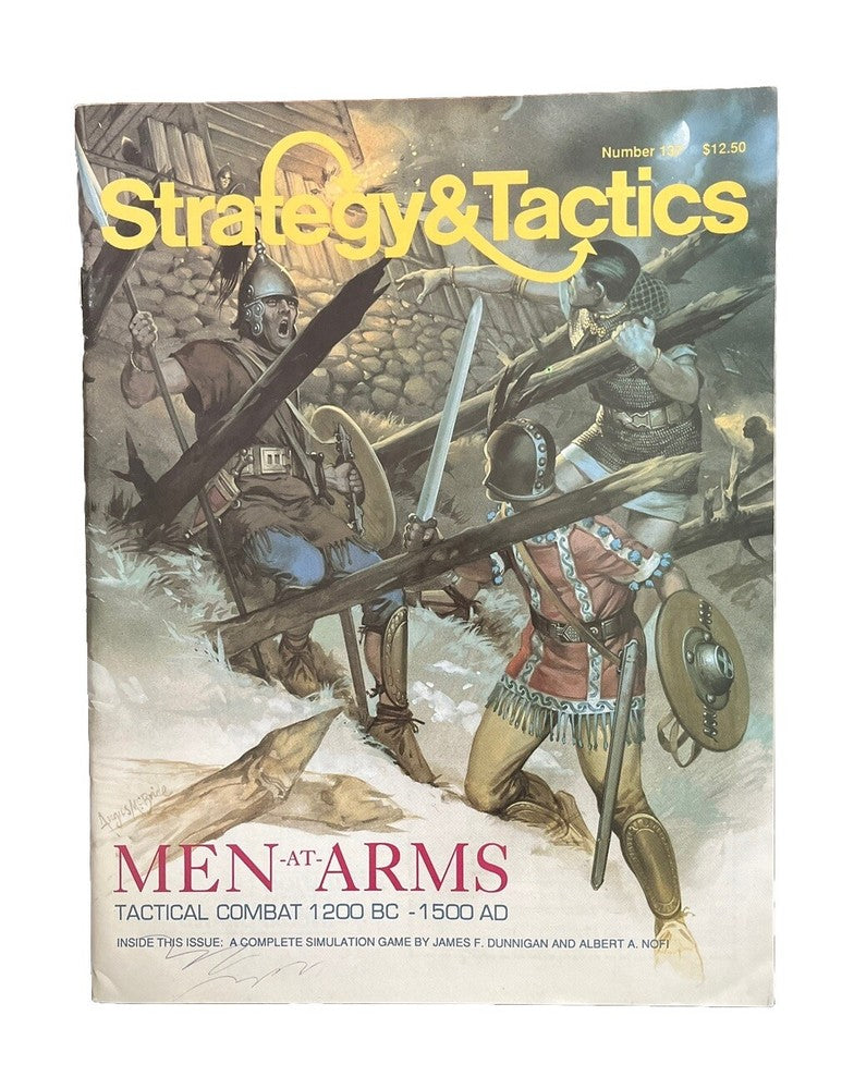 Strategy & Tactics Historical Combat Wargame Magazine #137 1990 MEN AT ARMS