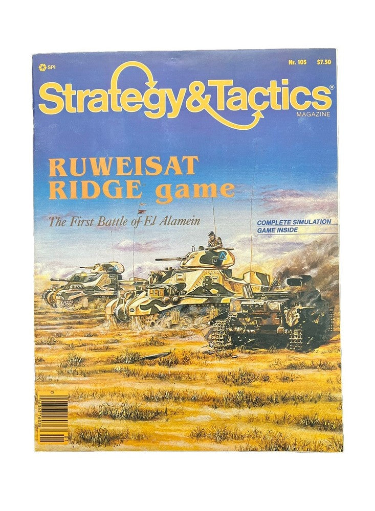 Vintage Strategy & Tactics Historical Wargame Magazine #105 Ruweisat Ridge Game