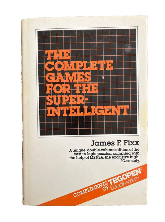 Thrift Books The Complete Games for the Super-Intelligent James F. Fixx HC 1972