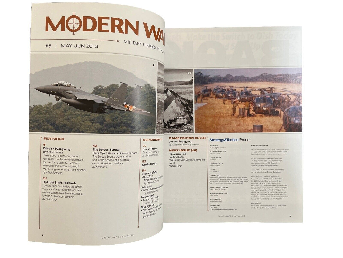 Decision Games Modern War #5 With Vintage Board Game - Drive On Pyongyang