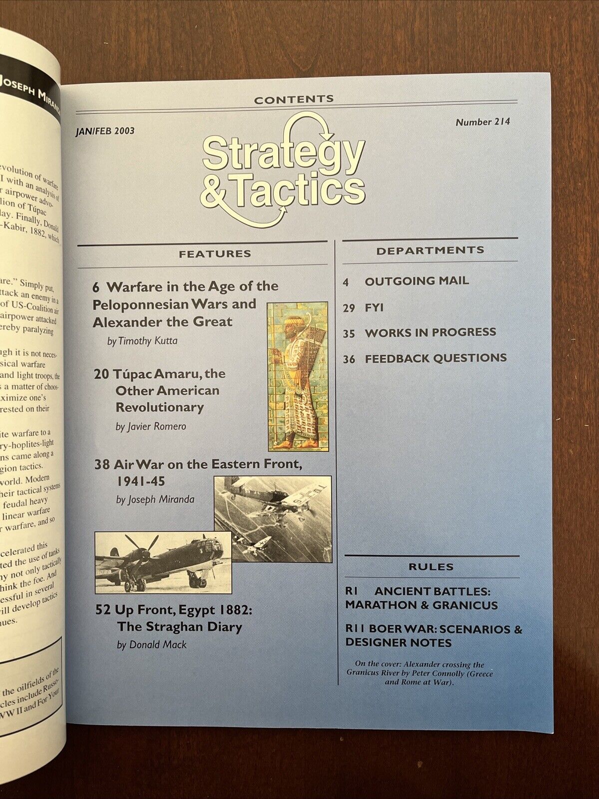 Strategy&Tactics Wargame Magazine #214 The Ancient Battles Of Marathon&Granicus