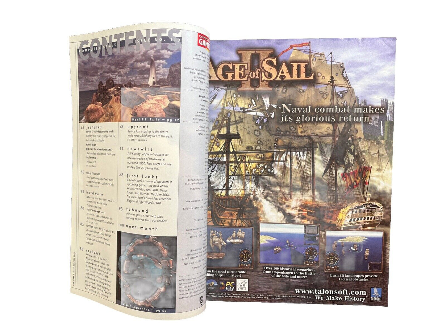 Vintage Collectable Computer Games Strategy Magazine #119 October 2000 Myst III