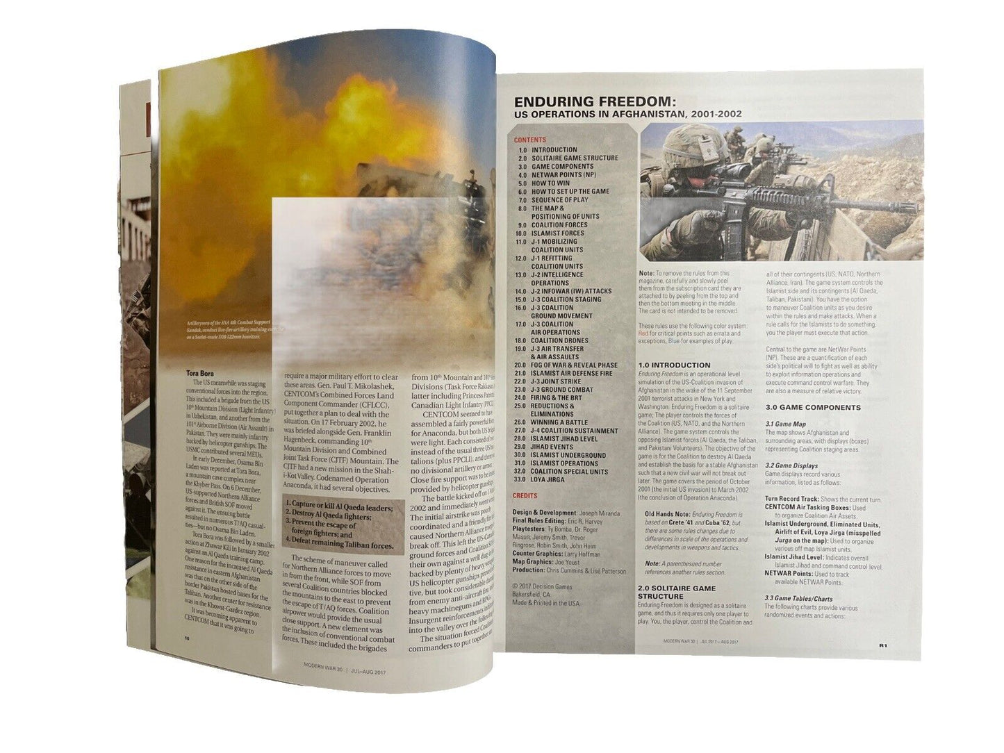 Modern War Magazine #30 With Historical Board Game - OPERATION ENDURING FREEDOM