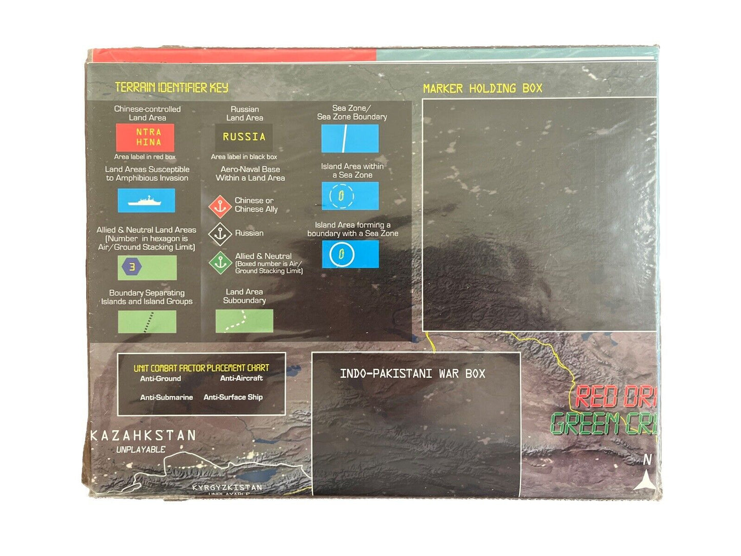 Decision Games Modern War #1 With Vintage Board Game - Red Dragon Green Crescent