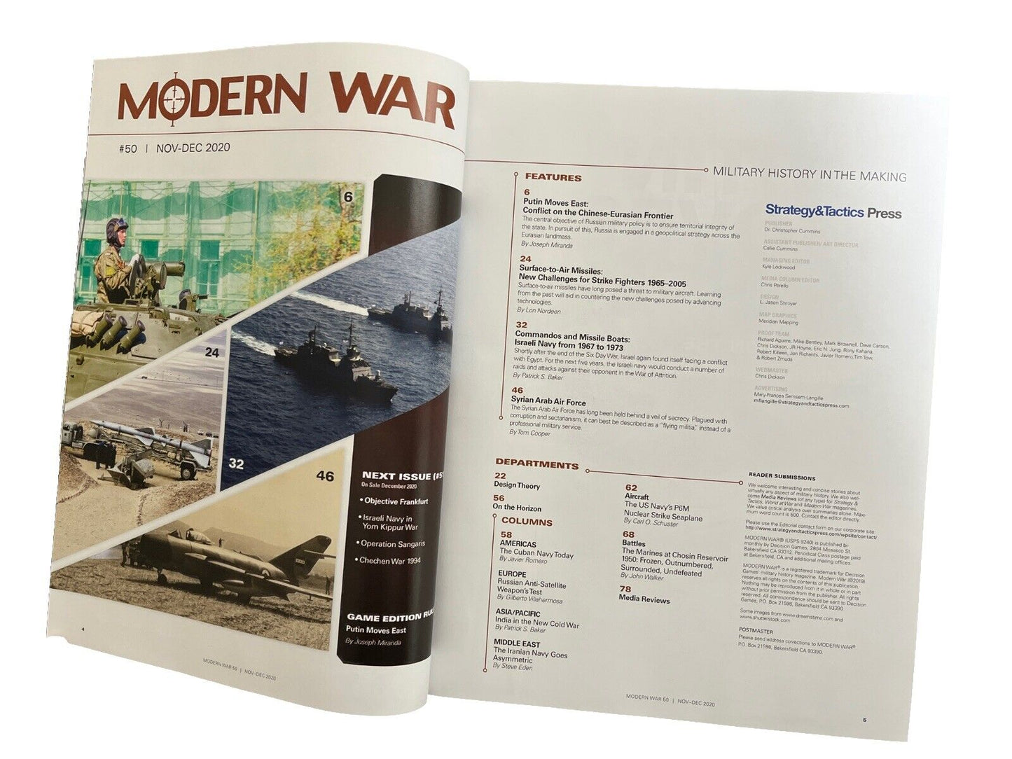 Decision Games Modern War Magazine With Complete Game #50 - Putin Moves East