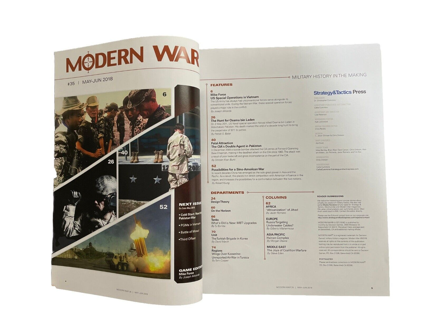 Modern War Collectable Magazine With Complete Game #35 May-Jun 2018 - Mike Force