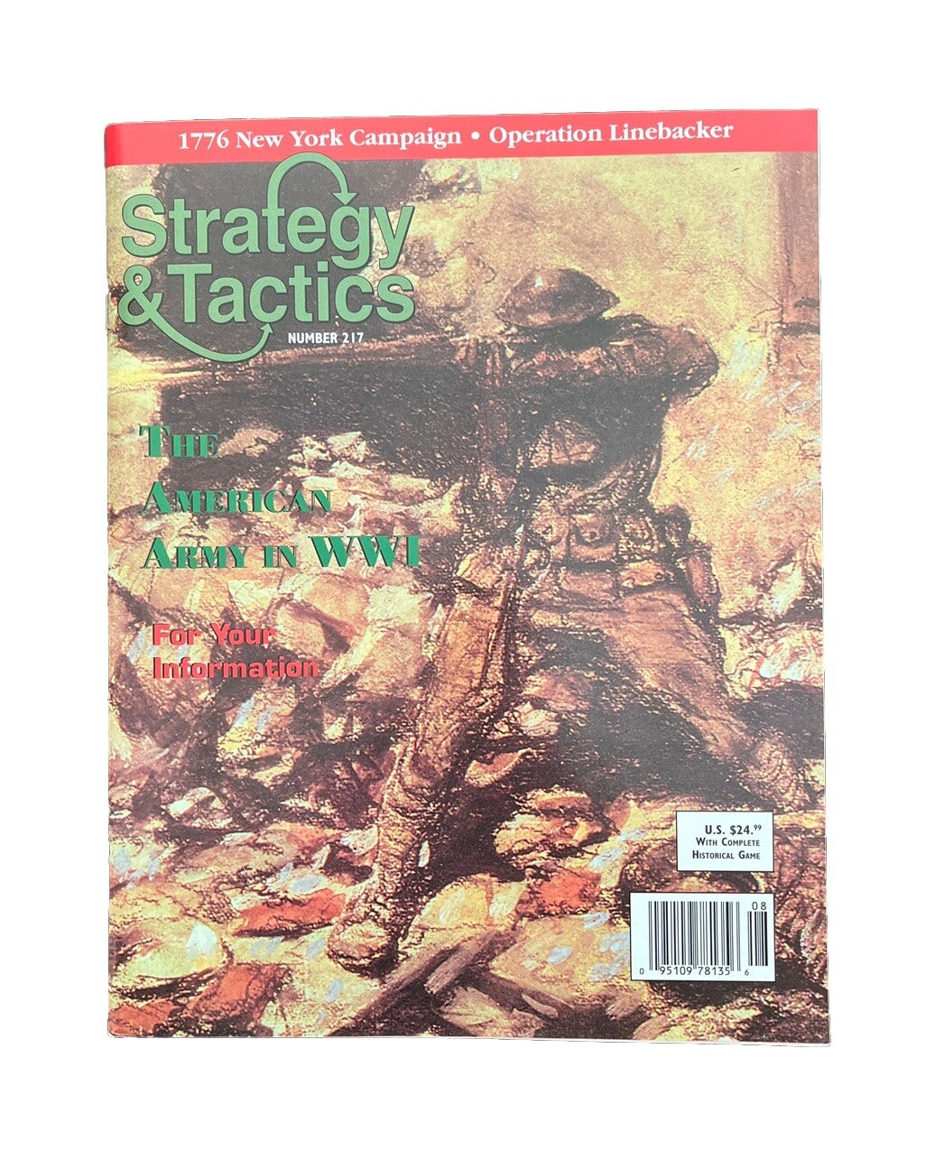 Strategy & Tactic Wargame Magazine #217 The American Army In WWI The Lost Battal