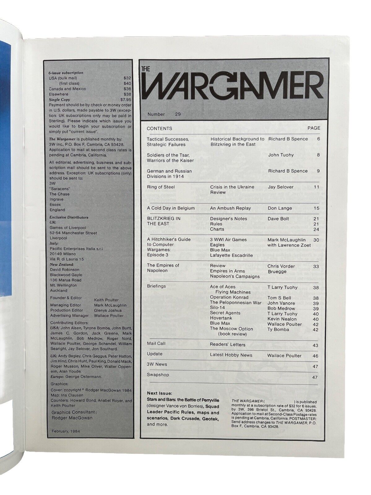 The Wargamer History Collectable Magazine #29 Blitzkrieg In The East 1914