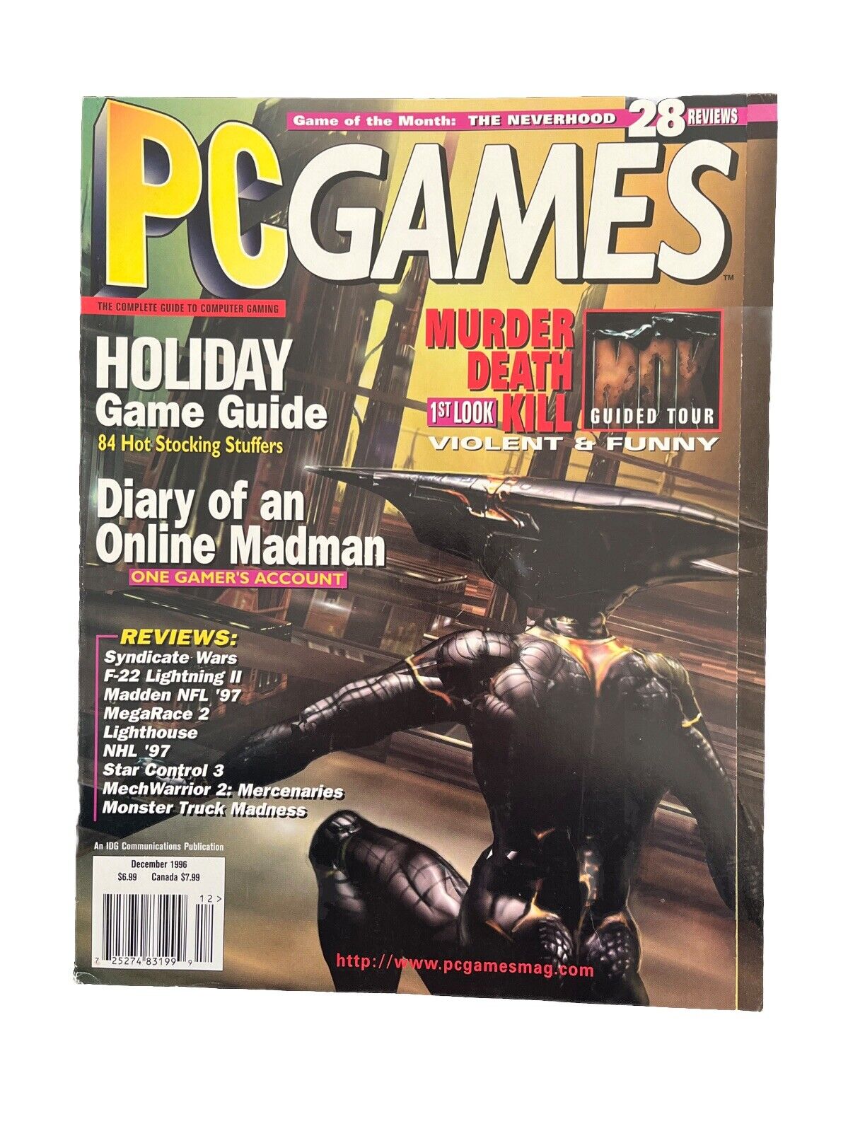 Vintage PC Games Computer Game Magazine Vol.3 No.12 Diary Of An Online Madman