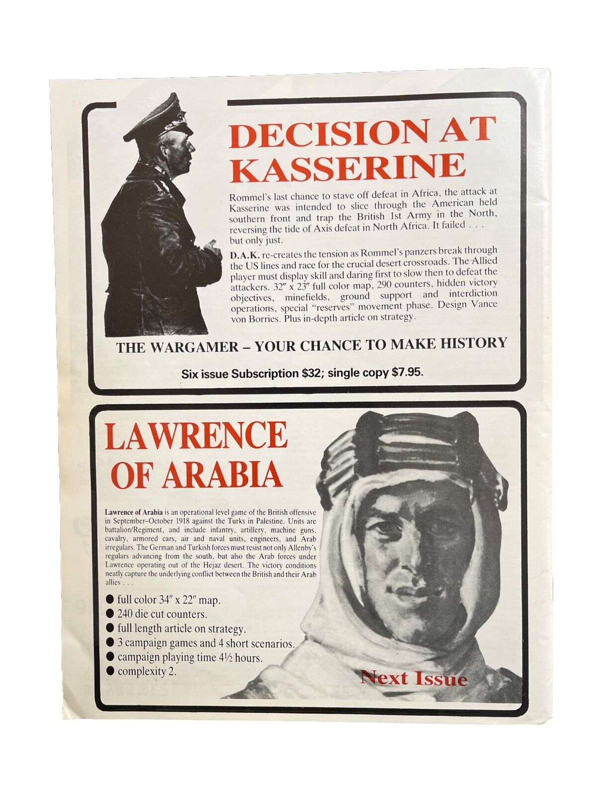The Wargamer History Magazine #23 Decision At Kasserine Rommel’s Last Chance