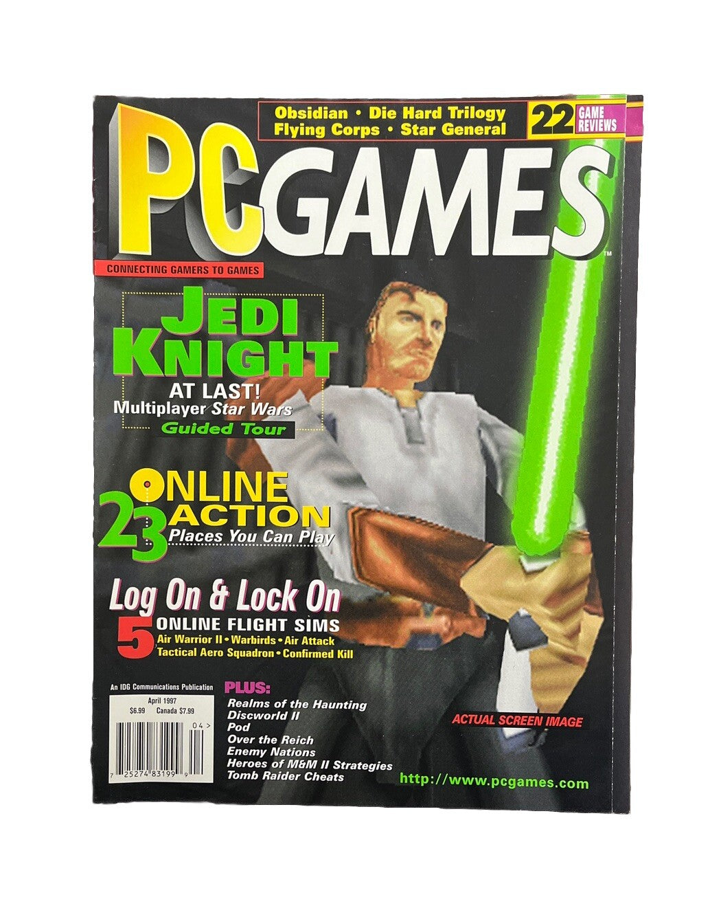 Vintage PC Games Computer Game Magazine Vol.4 No.4 April 1997 Jedi Knight