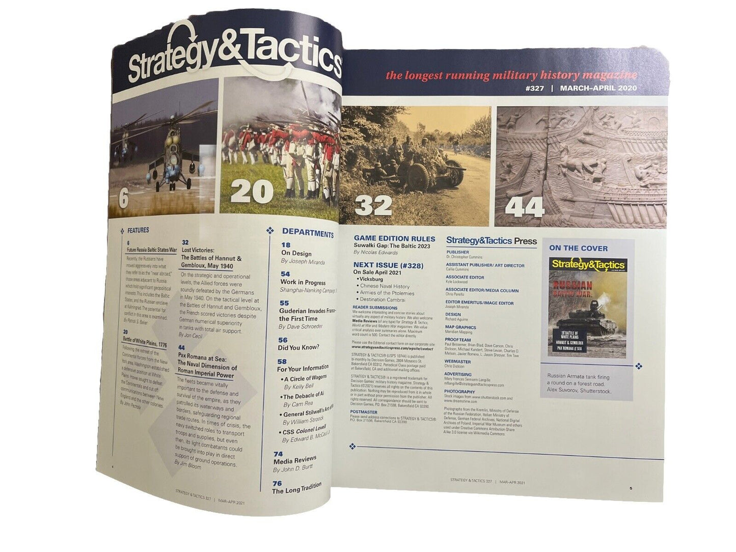 Strategy & Tactics Magazine With Complete War Game #327 - Russian Baltic War