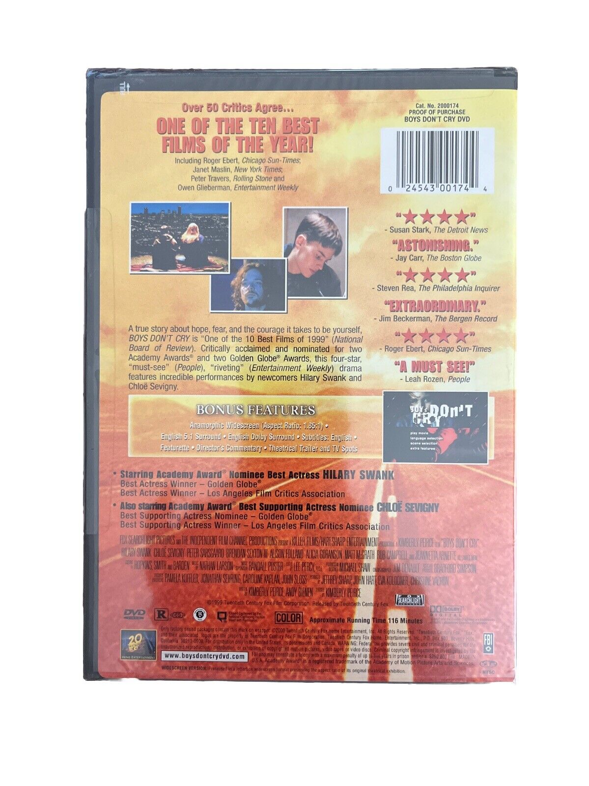 Vintage Collectable Boys Don't Cry Movie DVDs By Kimberly Peirce