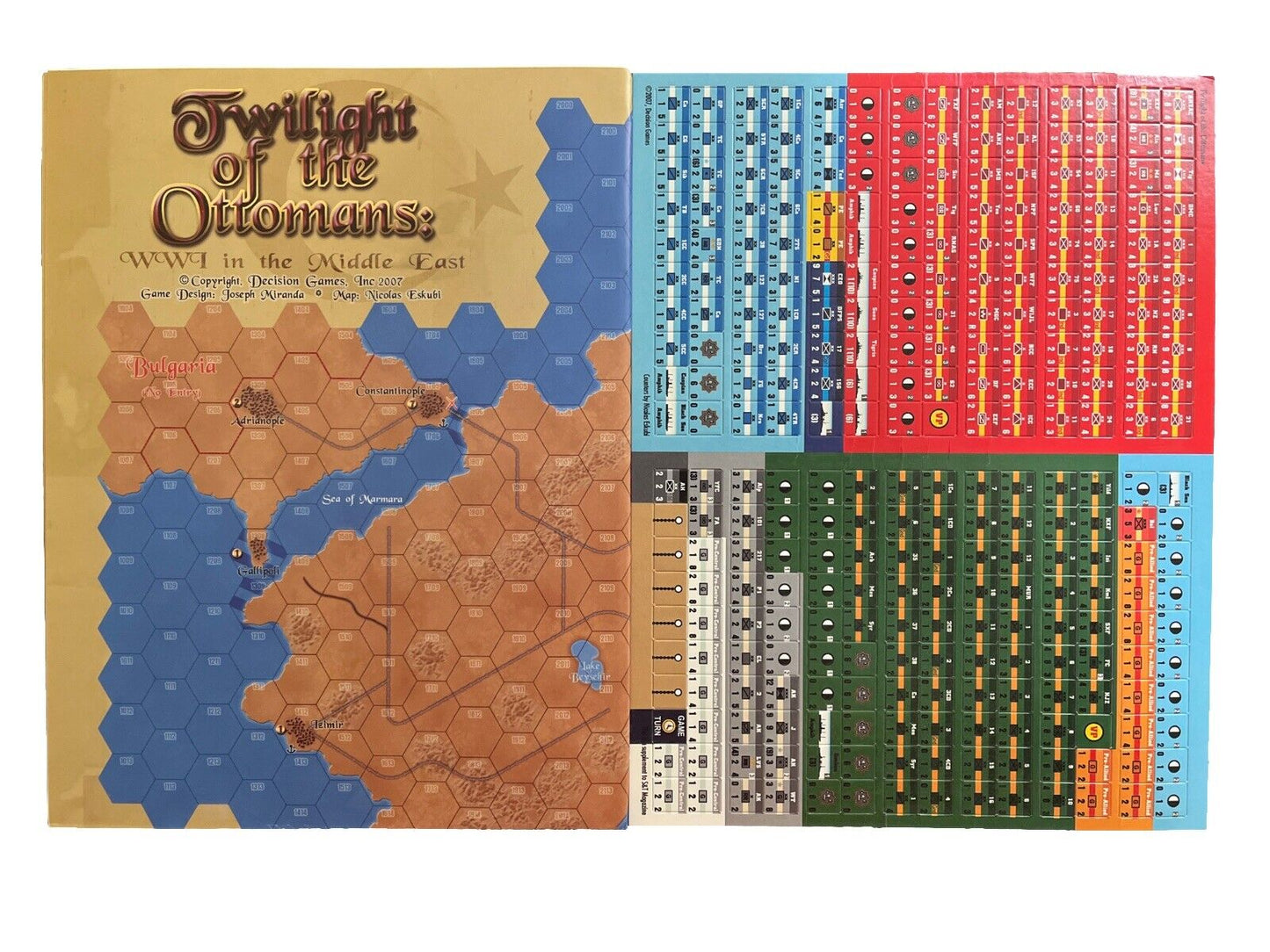 Strategy & Tactics #241 N Board Game - Ottoman Twilight World War I Middle East