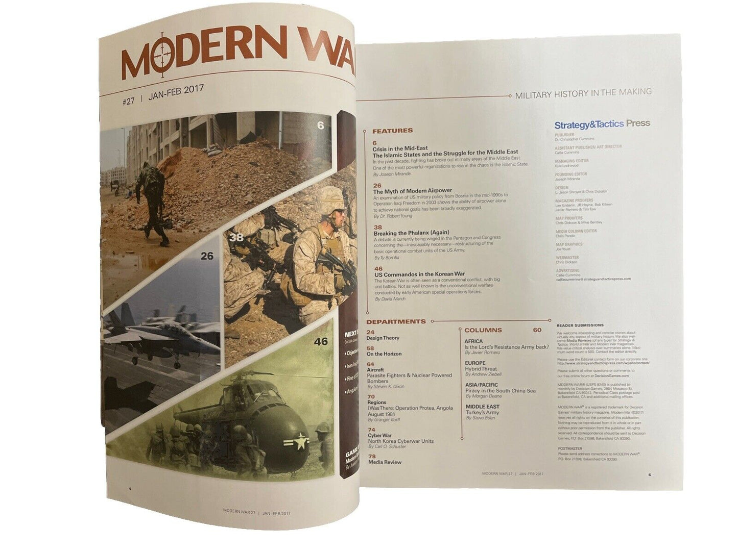 Modern War Magazine #27 With Military Board Game - Crisis: Kalingrad & Mosul