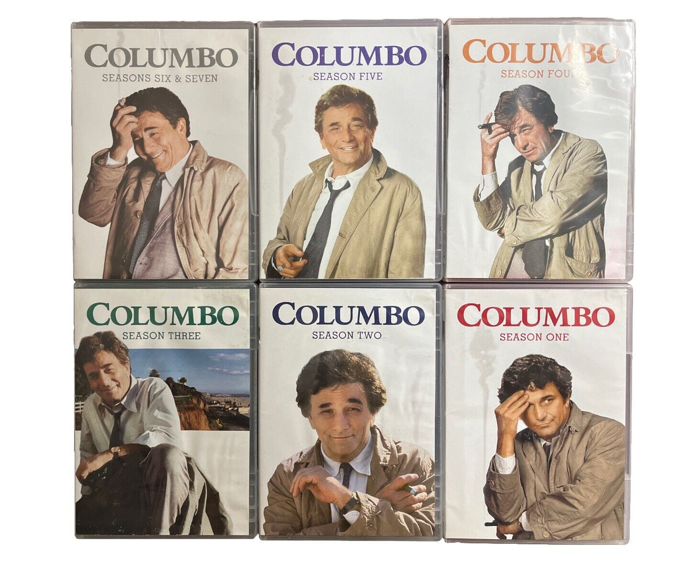 Vintage Classic Collectable Detective TV Show Columbo: Season 1-7 DVD Sets