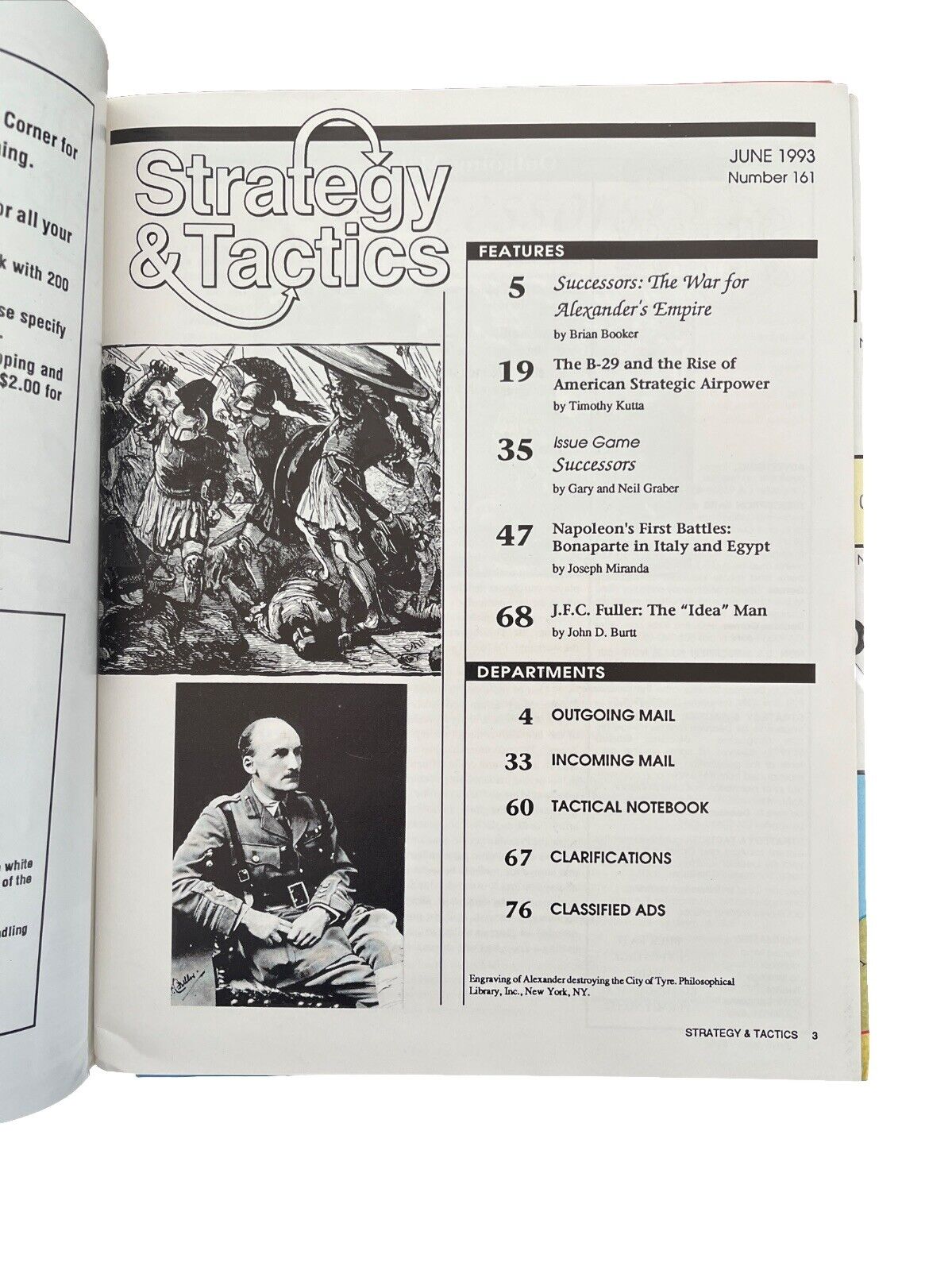Vintage Strategy & Tactics Tabletop Wargame Magazine #161 June 1993 Successors