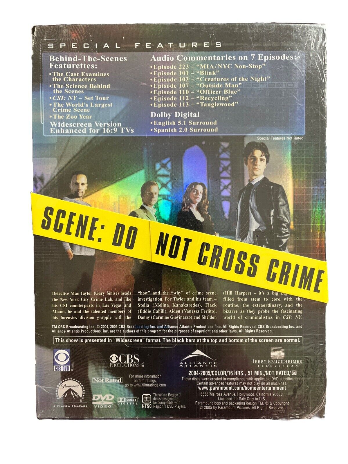 Classic Crime TV Show DVD CSI: NY New York The Complete 1 - 2 Season Boxset