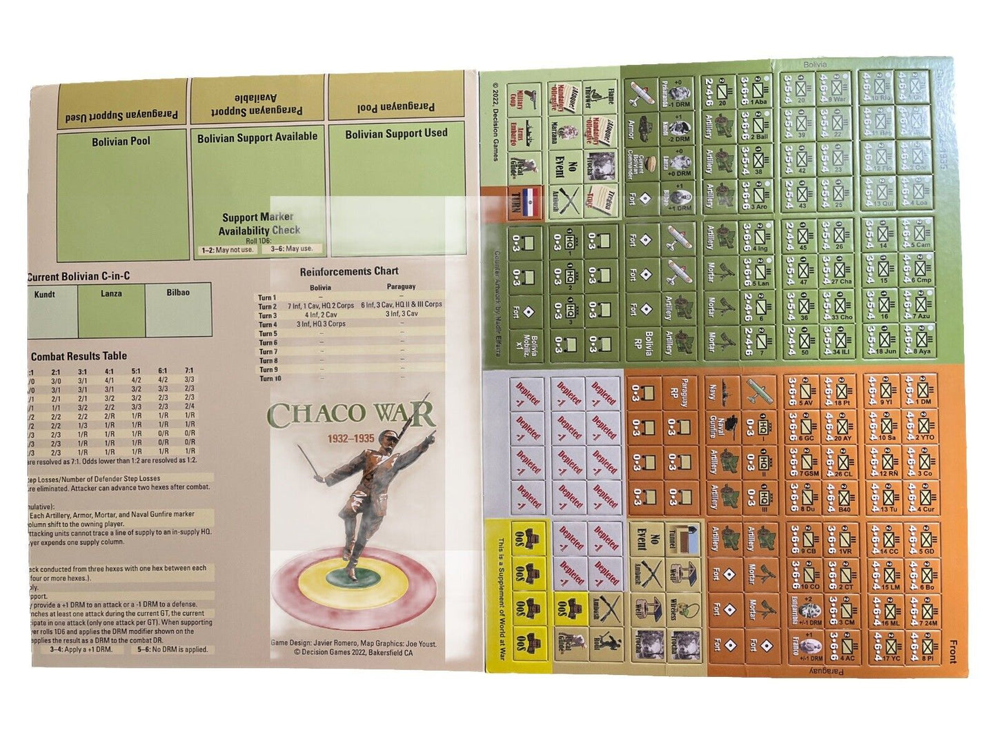 World at War Magazine With Complete Historical Board Game #86 - The Chaco War