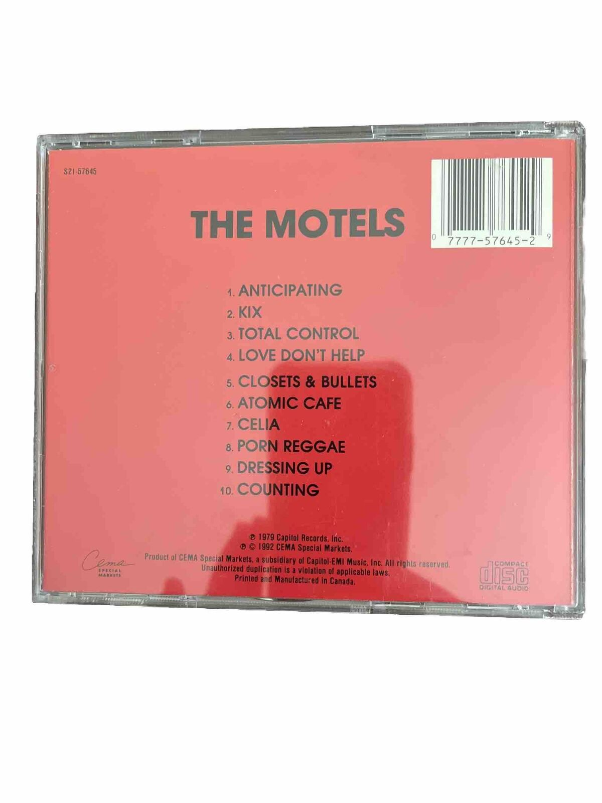 THE MOTELS THE MOTELS CEMA SPECIAL MARKETS Made In Canada
