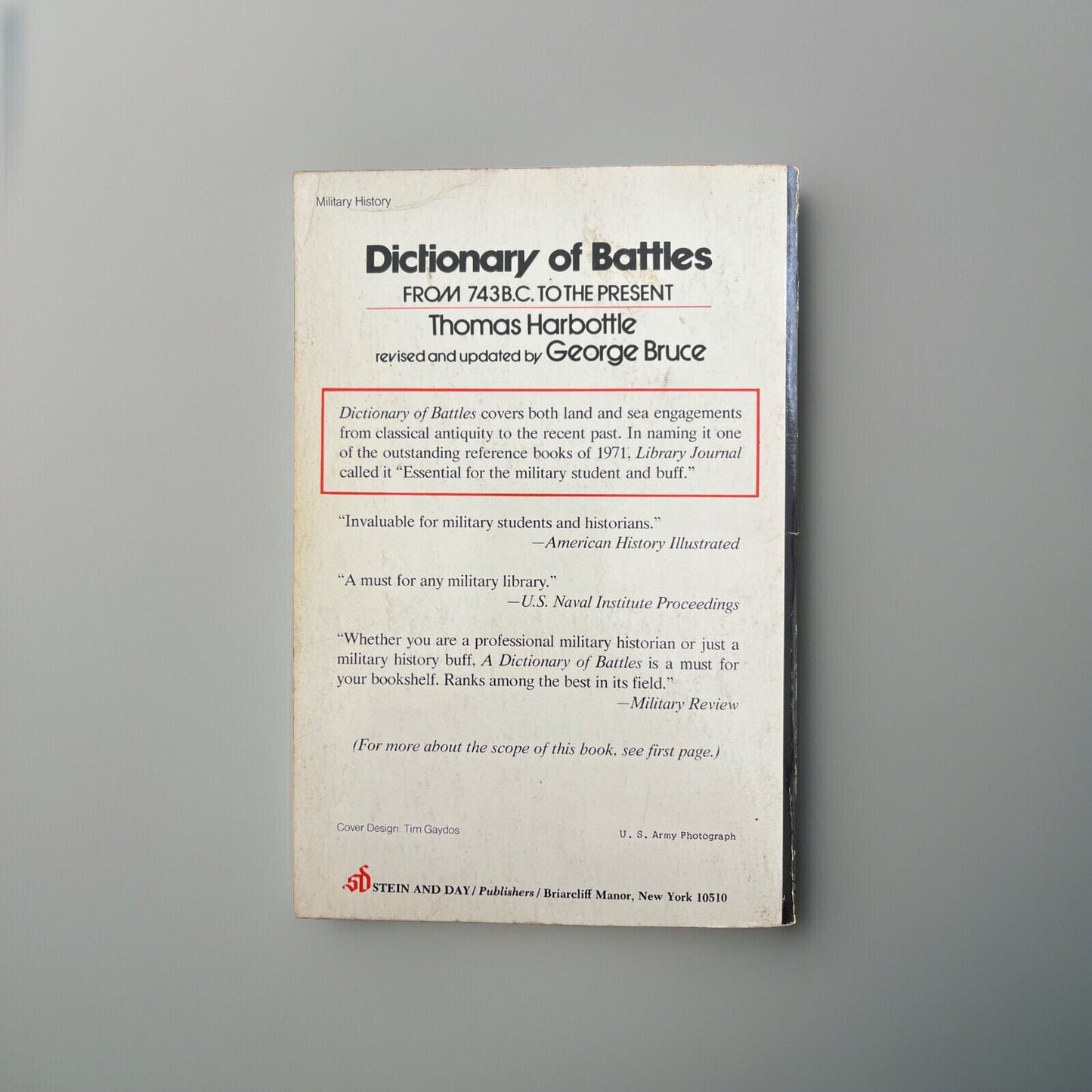dictionary of battle 1971 revised by George Bruce A selection of Military book