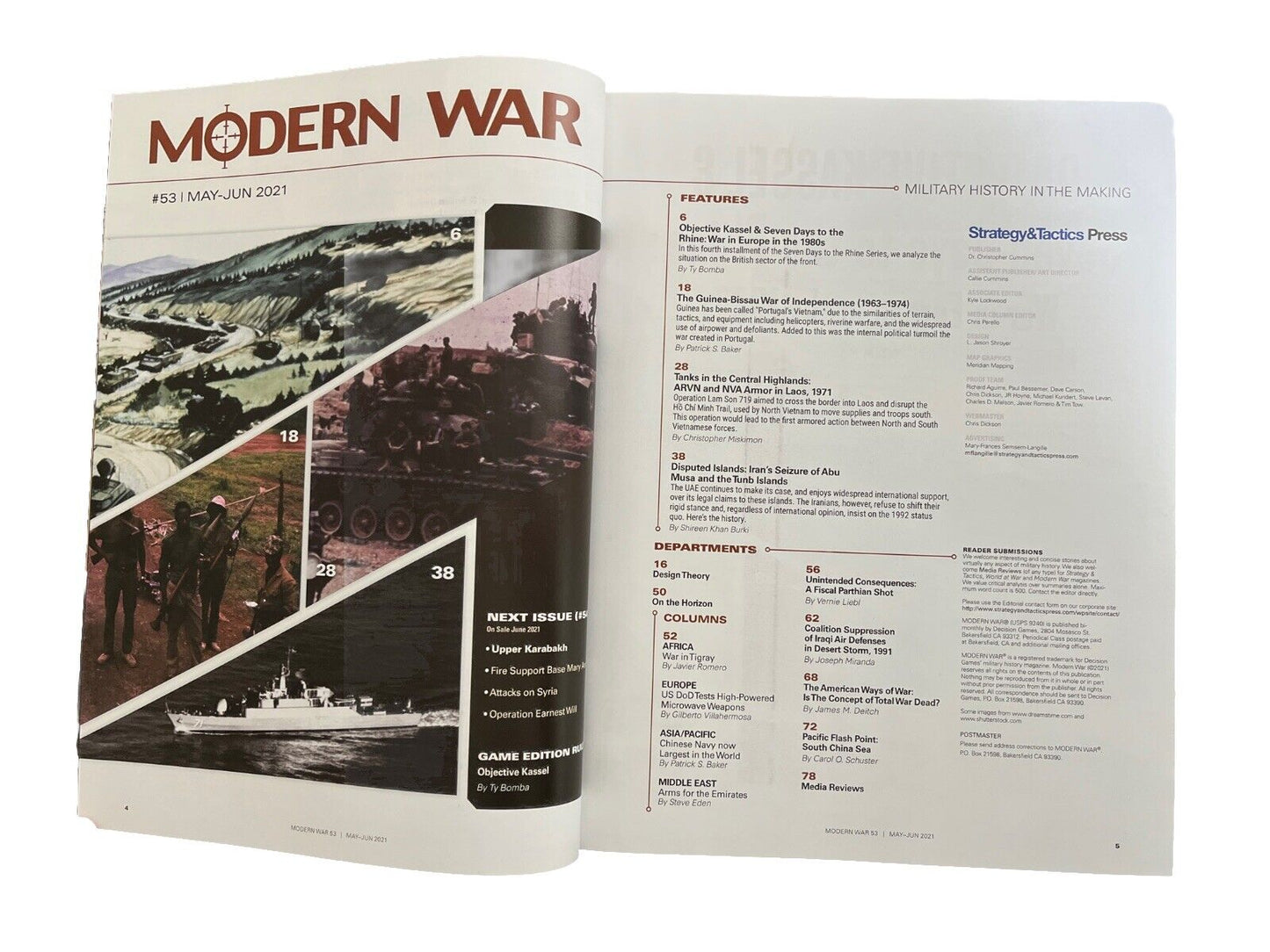 Decision Games Modern War Magazine With Complete Game #53 - Objective Kassel
