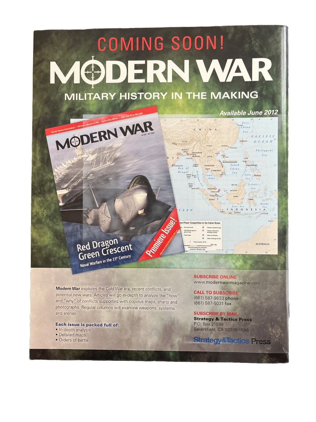 World at War Military History Magazine #24 With Complete War Game - Sedan 1940