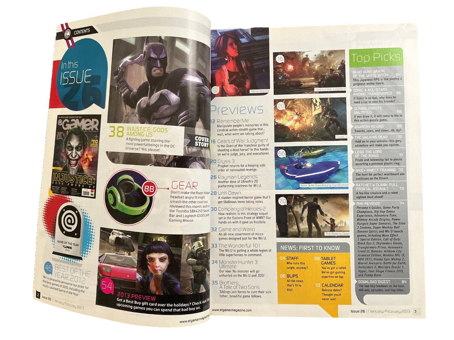 Best Buy Gamer Magazine INJUSTICE JOKER COVER Issue 26 January February 2013